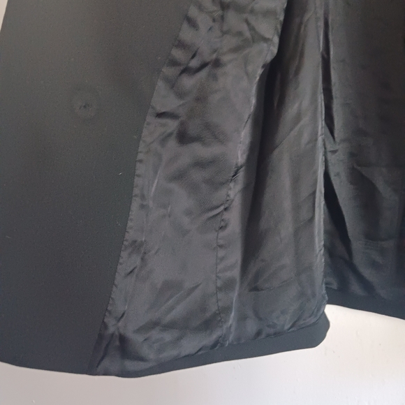 Zara Black Open Front Blazer With Buttons Large Academia - Picture 5 of 6